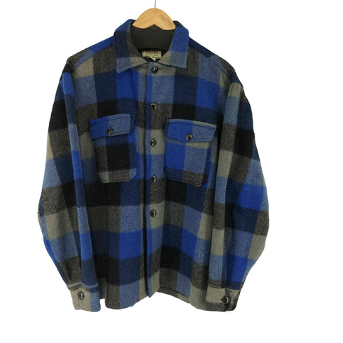 メルトン melton 60S-70S チェック CPOシャツジャケット メンズ JPN:M